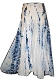 #61 Agan Traders Convertible Blue & White Tie Dye Gypsy Renaissance Skirt or Dress