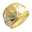 White & Yellow Resin Ring Sizes: 5-9