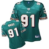 Reebok Miami Dolphins Cameron Wake Women's Replica Jersey Large