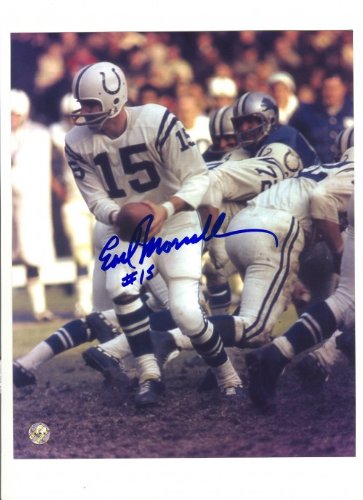 Earl Morrall Autographed/Hand Signed Baltimore Colts 8x10 Photo