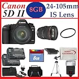 Canon EOS 5D Mark II 21.1MP Full Frame CMOS Digital SLR Camera with EF 24-1 ....