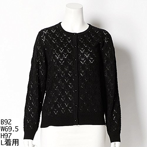 ピサーノ（PISANO） 全3色【大きいサイズ】【L・LL】透かし編みレースのニットカーディガン