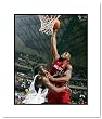 Shaq O'Neal Miami Heat NBA Double Matted 8x10 Photograph 2006 Finals Dunking 1