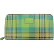 Apple Green Tartan Colors Baekgaard Leather Brights Vivid Vibrant Chic Genuine Leather Hold Everything Wallet