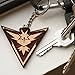Pokemon Go Team Instinct Keychain Team Yellow by Inked and Screened Laser Engraved in Cherry