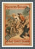 Historic Framed Theater Poster (M), Mathews/Bulger in the polite comic play At gay Coney Island by L