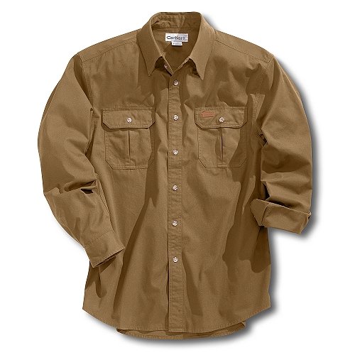 Buy Carhartt Mens Heavyweight Canvas Work Shirt by Carhartt