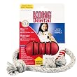 KONG Dental with Rope Dog Toy, Small, Red KONG Dental with Rope Dog Toy, Small, Red