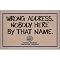 Wrong Address Doormat