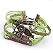 Susenstone®Infinity Dream Love Anchor Leather Cute Owl Charm Bracelet