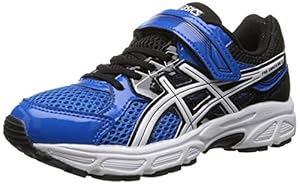 ASICS Pre Contend 3 PS Running Shoe (Little Kid), Electric Blue/White/Black, 1 M US Little Kid