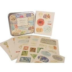 Ephemera Vintage Letters stickers 100+ in Tin Cavallini Papers