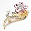 Valentines Day Gifts October Birthstone Flower Brooches And Pins