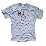 MIT T-Shirt, Officially Licensed College Athletic Tee, Grey M