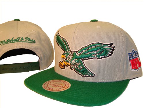 Philadelphia Eagles Grey Mitchell & Ness Adjustable Snap Back Baseball Cap Hat