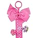 Wrapables Hair Clip and Hair Bow Holder, Hot Pink Polka Dots