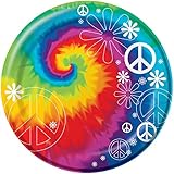 Creative Converting Tie Dye Fun 8 Count Paper Lunch Plates
