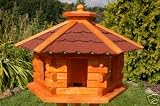 Vogelhaus, Vogelhaeuschen behandelt mit Bitumschindeln