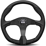 Momo QRK35BK0B Quark Black 350 mm Urethane Steering Wheel