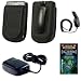 Cell Phone Accessories Bundle for Verizon LG DARE (Includes; Black Carrying Case with Belt Clip, Rapid Car Charger, Home Wall Charger, Generation X Antenna Booster)