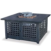 Blue Rhino 41.25" Square Lp Gas Fireplace W/ Tile Mantel
