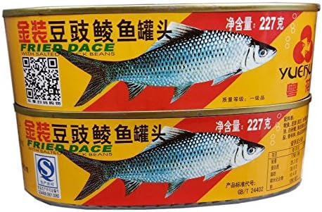 Yuehuapai Tempeh Canned Fish 227g*2 金装豆豉鲮鱼罐头