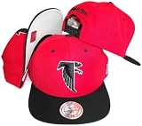 Atlanta Falcons Red/Black Two Tone Snapback Adjustable Plastic Snap Back Hat / Cap