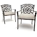 Strathwood St. Thomas Cast Aluminum Dining Arm Chair, Set of 2