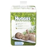 Huggies Pure & Natural Baby Diapers - Size 1 (80 Count)