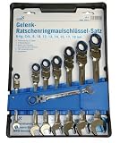 Eigenschaften DEMA  / DEMA Gelenk-Ringratschen/Gabelschlüssel Set 8 tlg. CV ADB