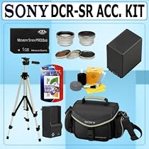 Advanced Accessory Kit for the Sony SR42 SR 62 SR82 Handycam Camcorder