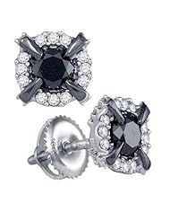 10KT White Gold 0.96 CTW Diamond Fashion Earring