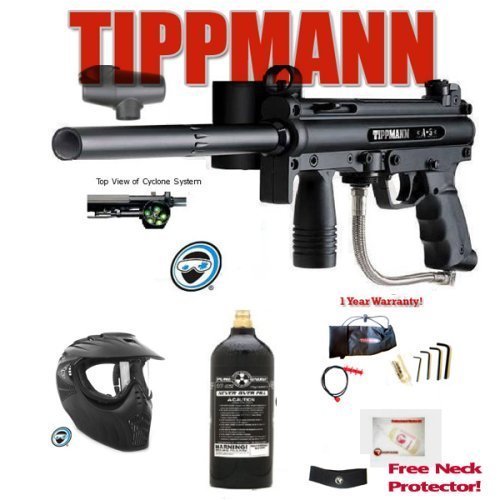 Paintball A5 Tippmann Tippman A-5 Paintball Gun Marker Set with NECK PROTECTOR!