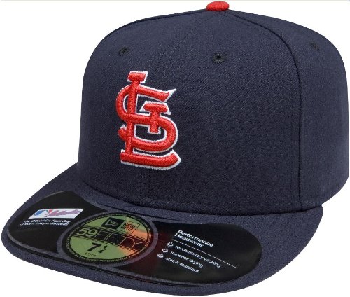 MLB St Louis Cardinals Authentic On Field Road 59FIFTY Cap  (Navy, 7 3/8)