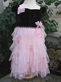 Biscotti Fairy Princess Pink and Brown Ruffle Dress 9M 12M 2T 3T 4 5