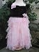 Biscotti Fairy Princess Pink and Brown Ruffle Dress