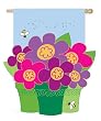 Flower Power Regular Size Applique Flag