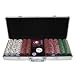 Sporting Goods : Trademark Poker 500 14-Gram 3 Color Ace-King Suited Clay Poker Chip Set with Aluminum Case