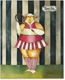 Mavis Tennis Maven by Jennifer Garant. CANVAS with 1 1/2 inch bars. 7.82 inches width by 9.79 inches height. Highest Quality Art Poster Print