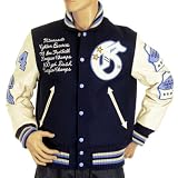 Sugar Cane's Whitesville Letterman Golden Beaver stadium jacket WHIT4231