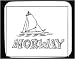 Mouse Pad with black and white, sign, Europe, boat, advertisement, scenery, sails, Norway
