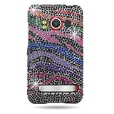 Hard Snap on case With COLOR ZEBRA Bling Bling Full Diamonds Desing Facepla ....