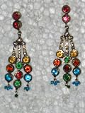 Multi colored finish Silver Earring Sets from India 51Omerv5BDL. SL160 Multi colored finish Silver Earring Sets from India