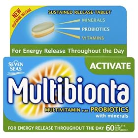 Seven Seas Multibionta Activate Daily Complete Probiotic MultiVitamins - 60 Tablets