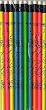Pencil (Pack of 10): Drums (Neon Colours)