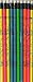 Pencil (Pack of 10): Drums (Neon Colours)