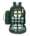 Kitchen & Housewares : Deluxe Picnic Backpack For 4
