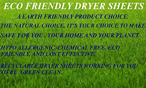 LAUNCH SALE! STATIC BE GONE ECO DRYER SHEETS - Eliminate Static 100% Hypo Allergenic, Chemical Free (Like Under Armour Care Suggests) Use Up To 500 Times.