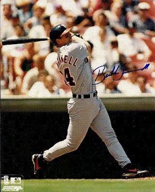 Autographed/Hand Signed 8x10 Photo Bubba Trammell Detroit Tigers