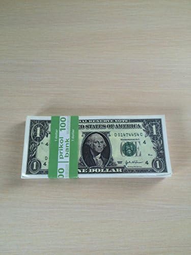 Fake money bills, $1 Prop Money For Pranks, Movies.